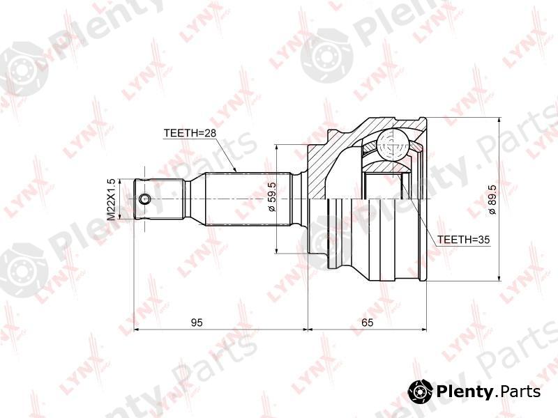  LYNXauto part CO-3644 (CO3644) Joint Kit, drive shaft
