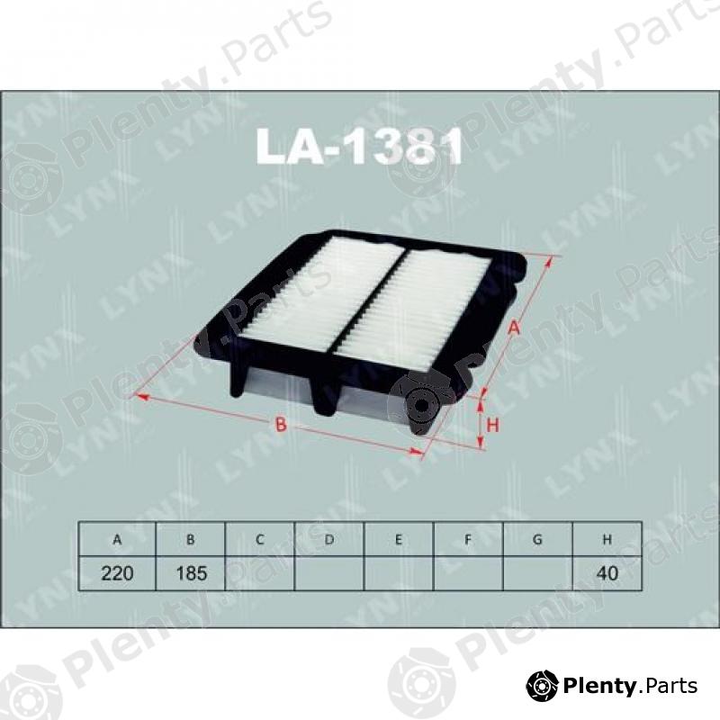  LYNXauto part LA1381 Air Filter