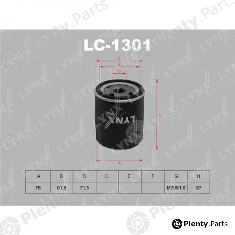  LYNXauto part LC1301 Oil Filter