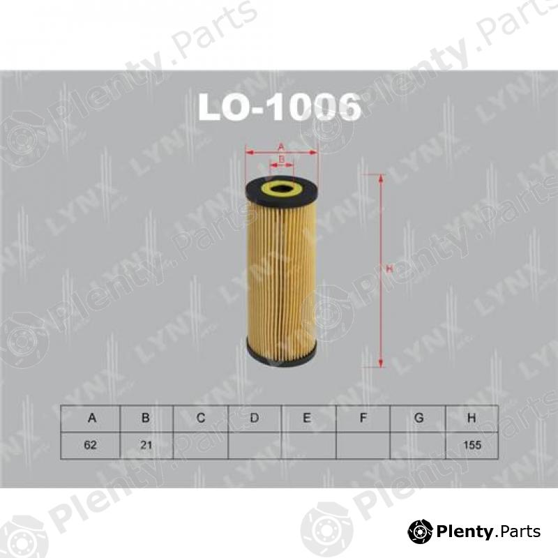  LYNXauto part LO-1006 (LO1006) Oil Filter