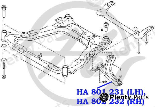  HANSE part HA801231 Replacement part