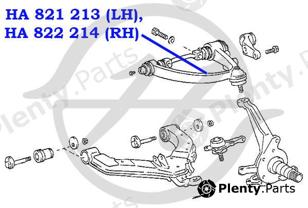  HANSE part HA822214 Replacement part