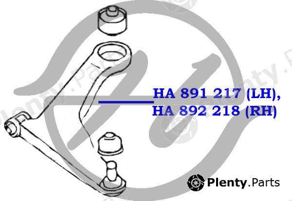  HANSE part HA892218 Replacement part