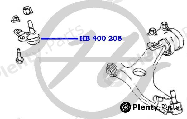  HANSE part HB400208 Ball Joint Ford Focus II / Volvo S40 II
