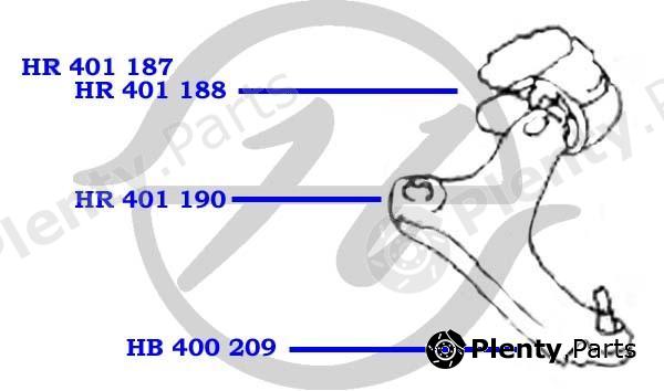  HANSE part HB400209 Ball joint Ford Mondeo IV / Galaxy II / S-MAX