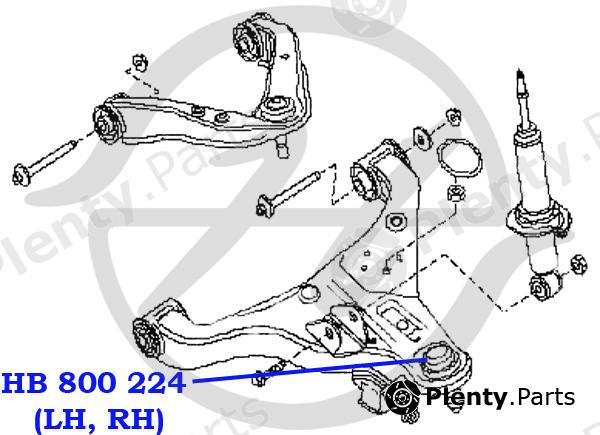  HANSE part HB800224 Ball Joint NISSAN Navara D40 / Pathfinder R51 / Frontier D40