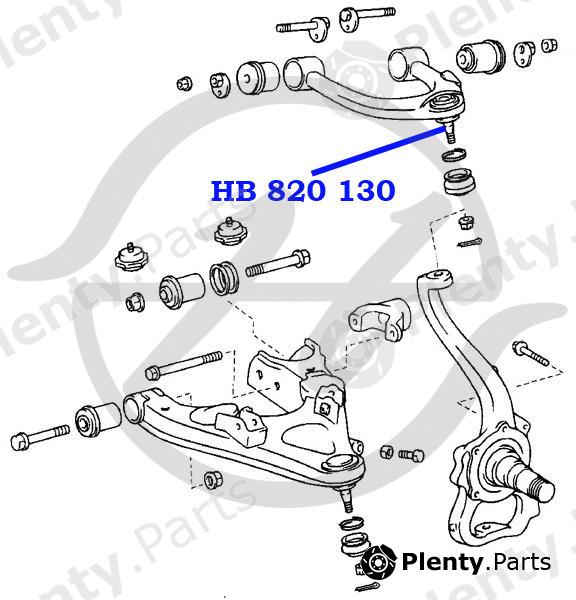  HANSE part HB820130 Upper Ball Joint Toyota Land Cruiser/Prado