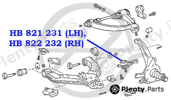  HANSE part HB822232 Replacement part
