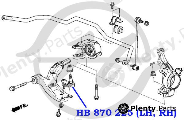  HANSE part HB870225 Replacement part