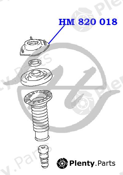 HANSE part HM820018 Front Strut Mount Toyota Camry/Estima