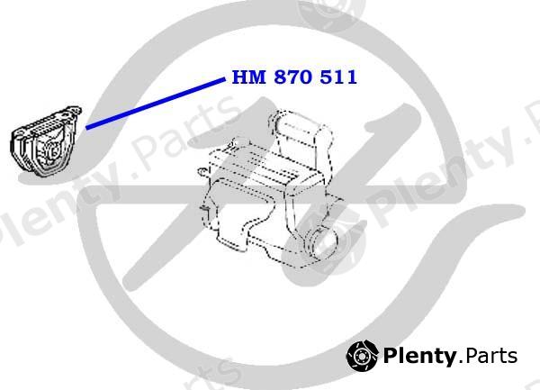  HANSE part HM870511 Engine Mount Acura Integra / Honda Civic Si / CR-V