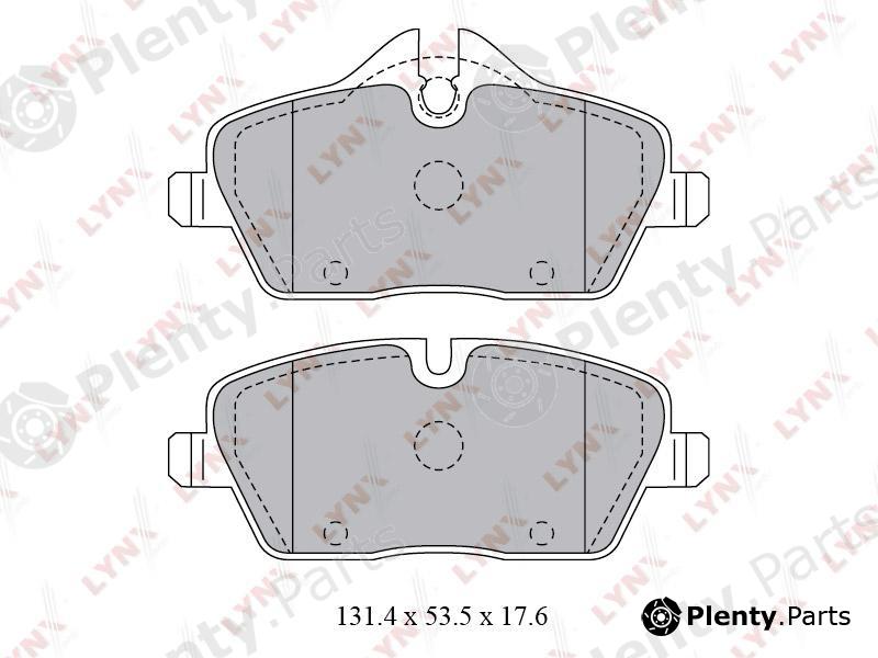  LYNXauto part BD-1429 (BD1429) Brake Pad Set, disc brake