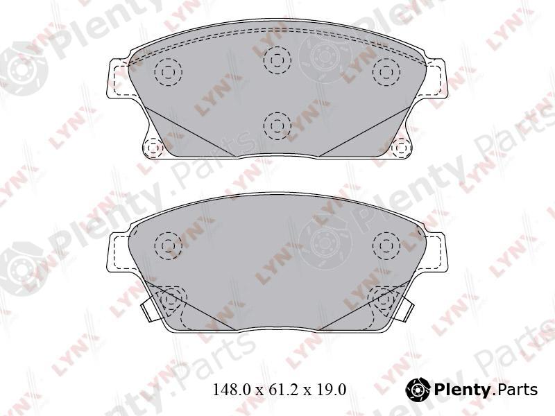  LYNXauto part BD-1813 (BD1813) Brake Pad Set, disc brake