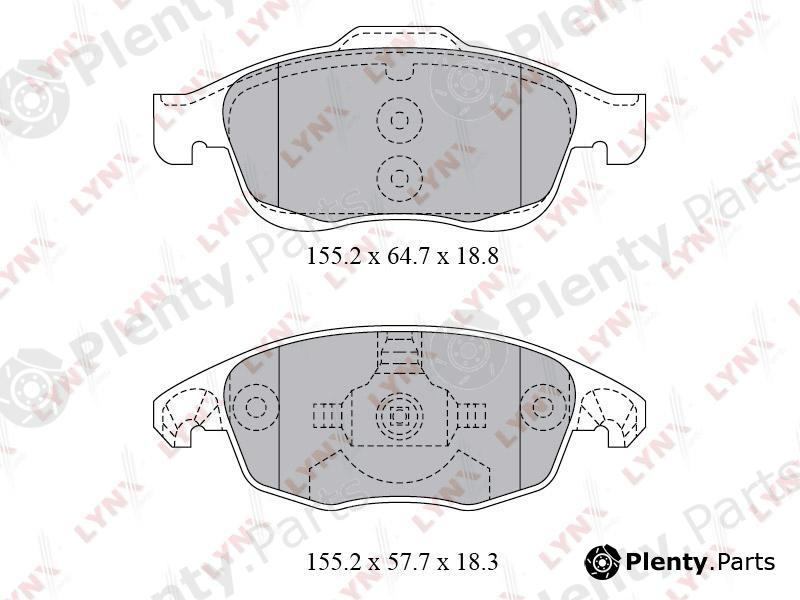  LYNXauto part BD-2223 (BD2223) Brake Pad Set, disc brake