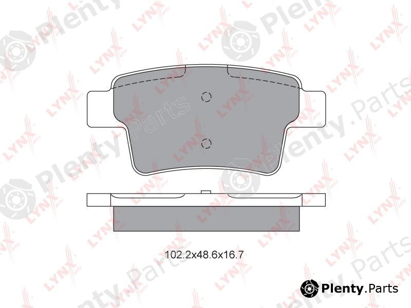  LYNXauto part BD2226 Brake Pad Set, disc brake