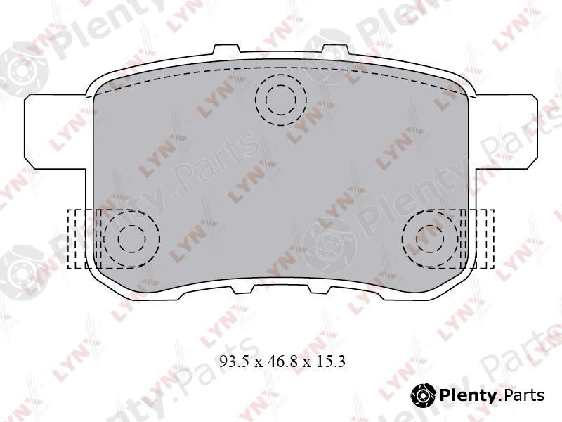  LYNXauto part BD3431 Brake Pad Set, disc brake