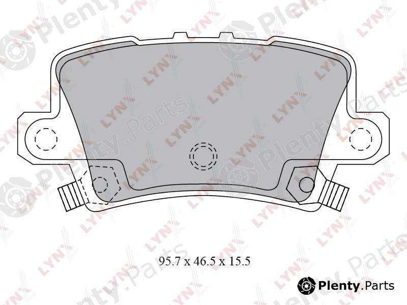  LYNXauto part BD-3432 (BD3432) Brake Pad Set, disc brake