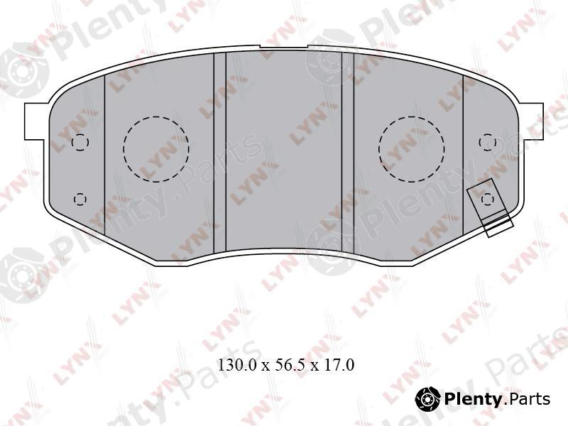  LYNXauto part BD-3624 (BD3624) Brake Pad Set, disc brake