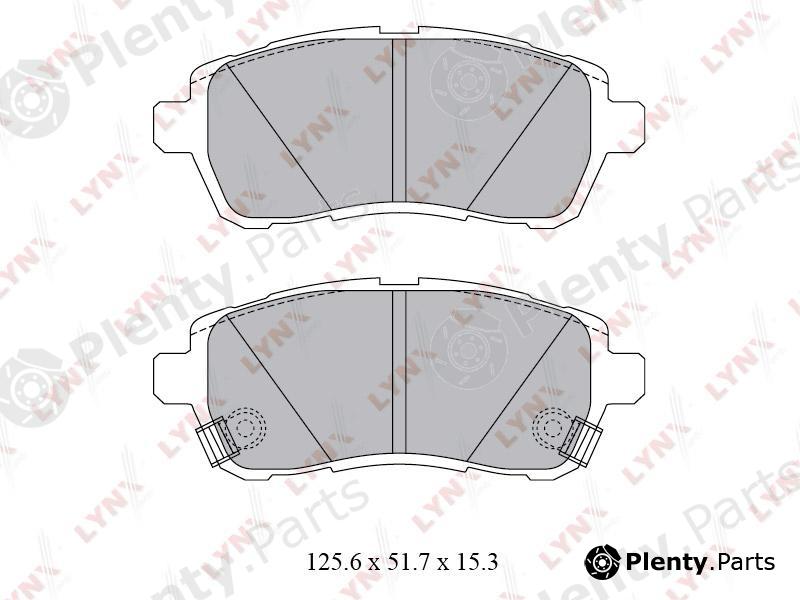  LYNXauto part BD-5123 (BD5123) Brake Pad Set, disc brake