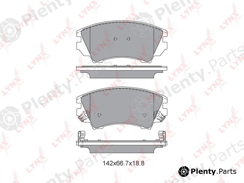  LYNXauto part BD5927 Brake Pad Set, disc brake
