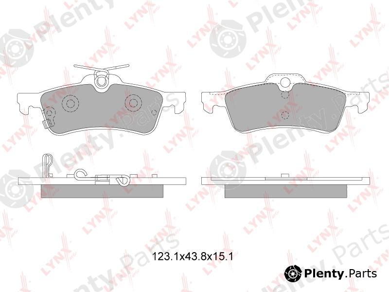  LYNXauto part BD-7600 (BD7600) Brake Pad Set, disc brake