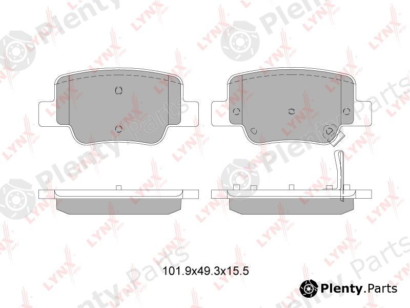  LYNXauto part BD-7601 (BD7601) Brake Pad Set, disc brake