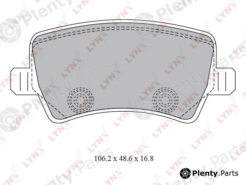  LYNXauto part BD-7817 (BD7817) Brake Pad Set, disc brake