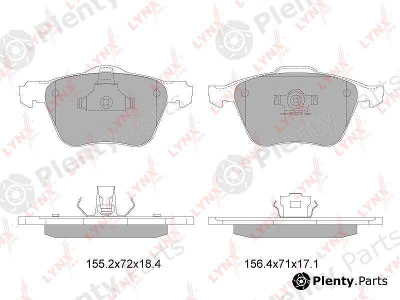  LYNXauto part BD-7818 (BD7818) Brake Pad Set, disc brake