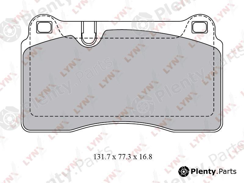  LYNXauto part BD-8028 (BD8028) Brake Pad Set, disc brake