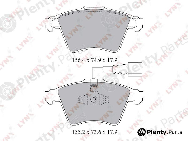  LYNXauto part BD-8032 (BD8032) Brake Pad Set, disc brake