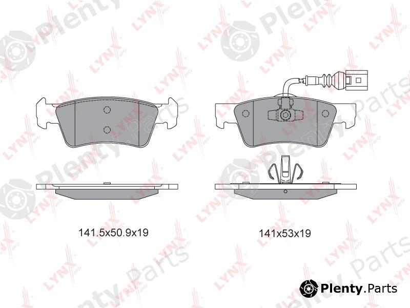  LYNXauto part BD-8039 (BD8039) Brake Pad Set, disc brake