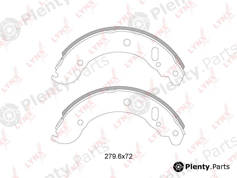  LYNXauto part BS-4604 (BS4604) Brake Shoe Set