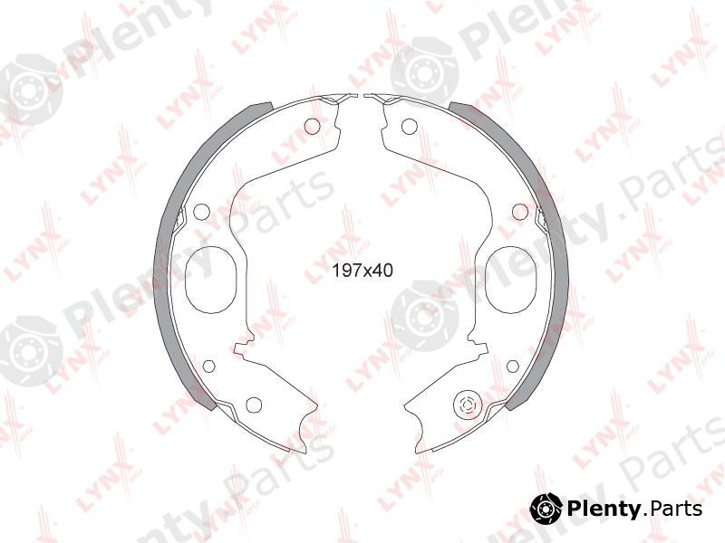  LYNXauto part BS5505 Brake Shoe Set