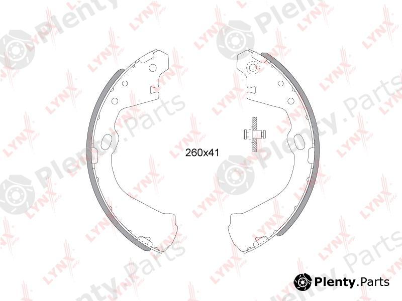  LYNXauto part BS-5711 (BS5711) Brake Shoe Set