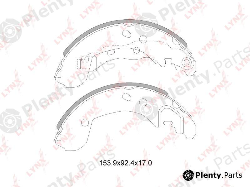  LYNXauto part BS-5717 (BS5717) Brake Shoe Set