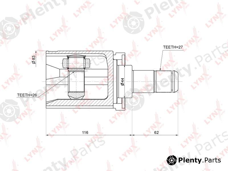 LYNXauto part CI-1409 (CI1409) Joint Kit, drive shaft