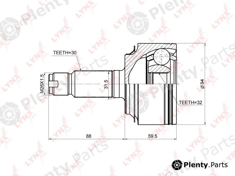  LYNXauto part CO-3671 (CO3671) Joint Kit, drive shaft
