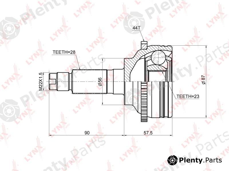  LYNXauto part CO3672A Joint Kit, drive shaft