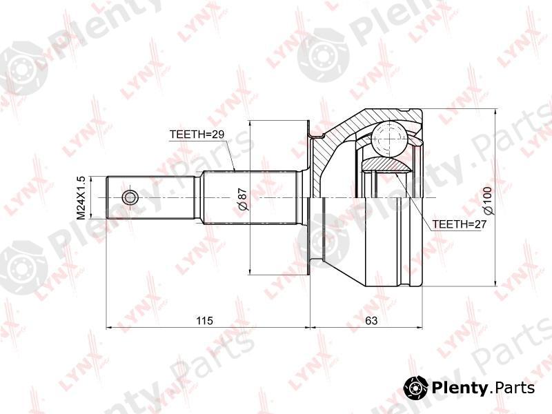  LYNXauto part CO-3674 (CO3674) Joint Kit, drive shaft