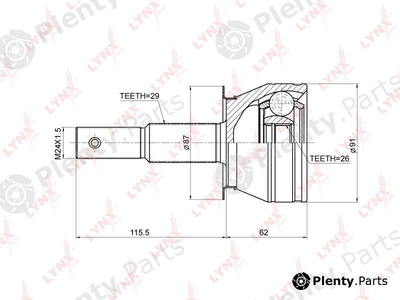 LYNXauto part CO-3675 (CO3675) Joint Kit, drive shaft