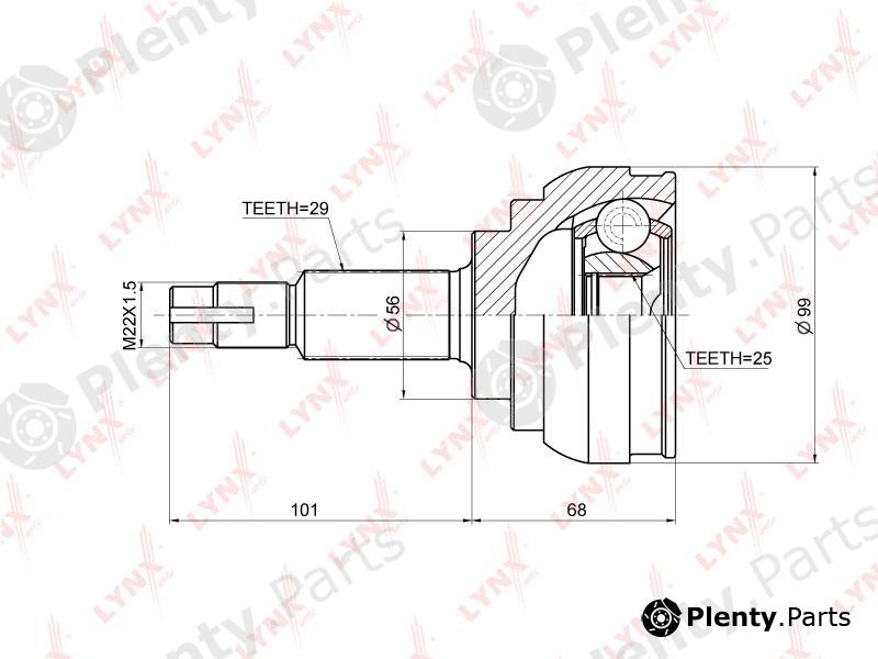  LYNXauto part CO-3676 (CO3676) Joint Kit, drive shaft