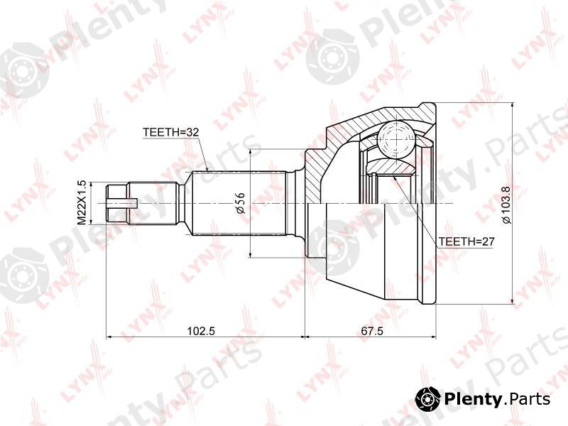  LYNXauto part CO-3677 (CO3677) Joint Kit, drive shaft