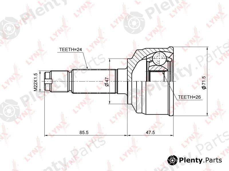  LYNXauto part CO-3681 (CO3681) Joint Kit, drive shaft