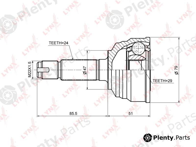  LYNXauto part CO-3682 (CO3682) Joint Kit, drive shaft