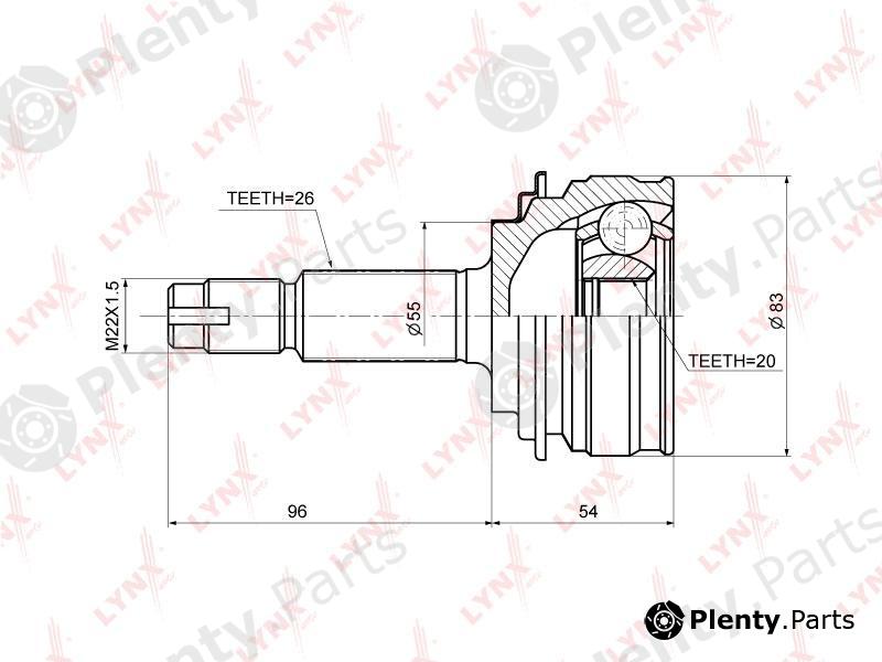  LYNXauto part CO-3683 (CO3683) Joint Kit, drive shaft