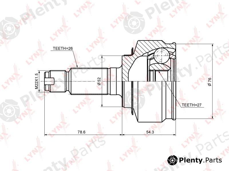  LYNXauto part CO-3694 (CO3694) Joint Kit, drive shaft