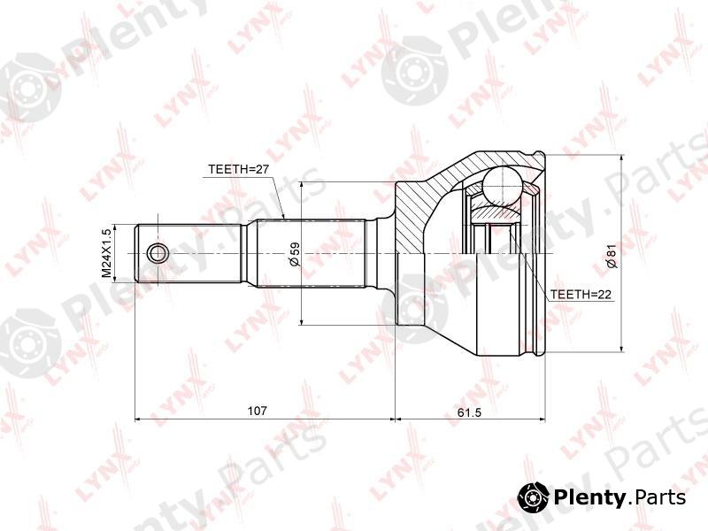  LYNXauto part CO-3698 (CO3698) Joint Kit, drive shaft