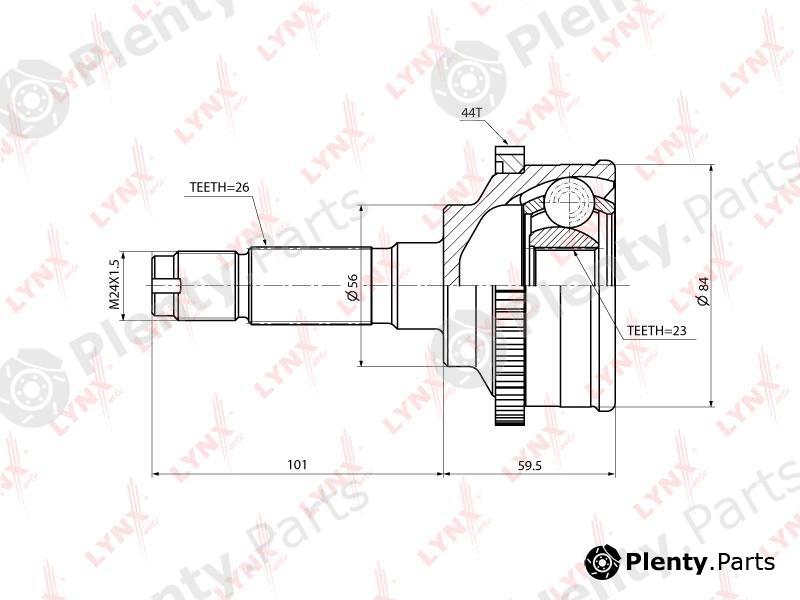  LYNXauto part CO3701A Joint Kit, drive shaft
