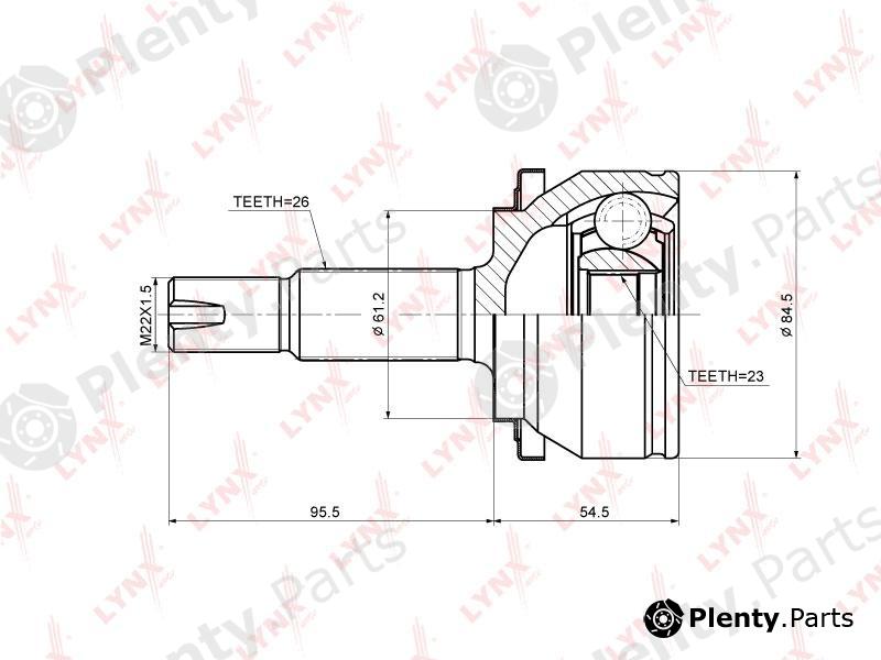  LYNXauto part CO3707 Joint Kit, drive shaft