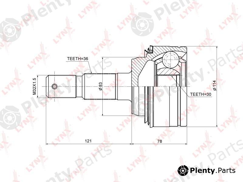 LYNXauto part CO3709 Joint Kit, drive shaft